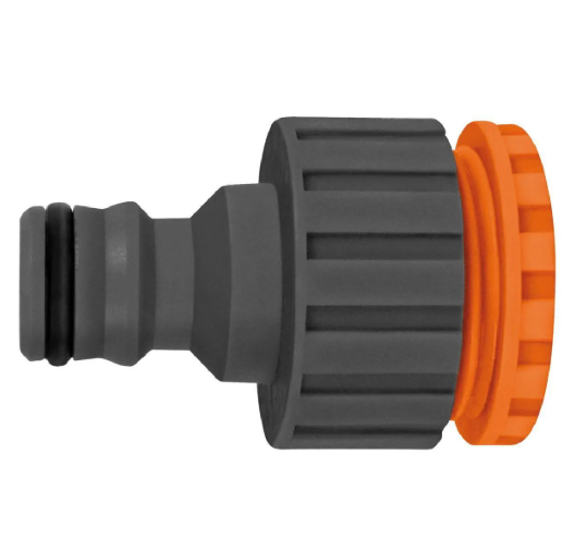 ADAPTADOR PLASTICO C/ ROSCA 3/4 E BUCHA DE REDUCAO DE 1/2 P/JARDIM PCT COM 12