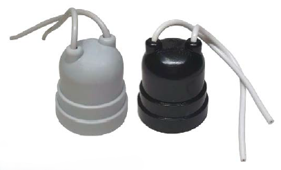 BOCAL TERMOPLASTICO BRANCO E27 COM RABICHO FERTAK