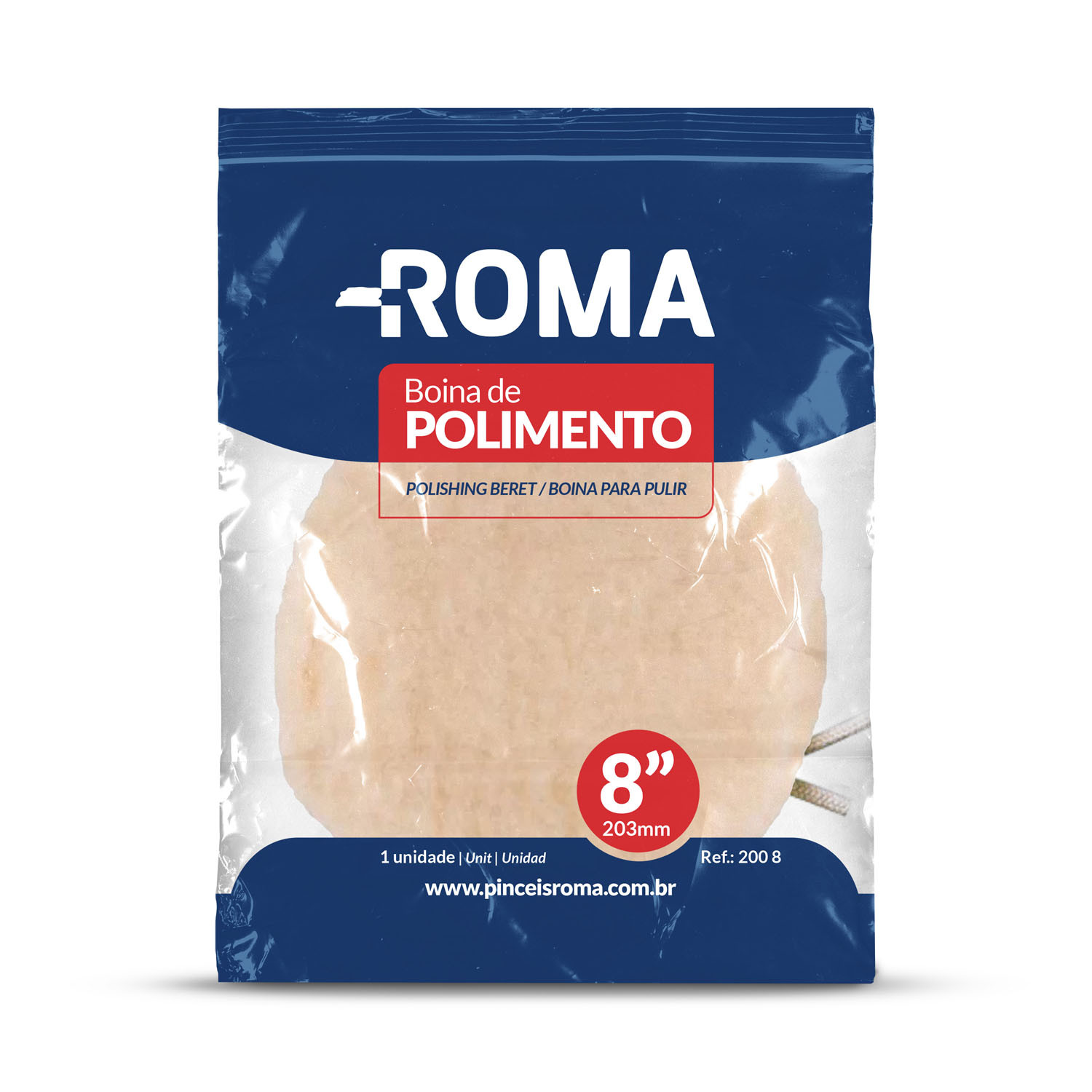 BOINA DE POLIMENTO 8 POLEGADA 203 MM