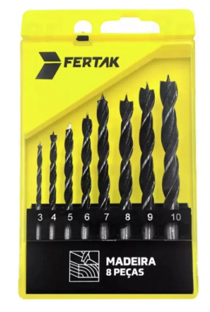 BROCA MADEIRA 3 PONTAS 8X115MM 