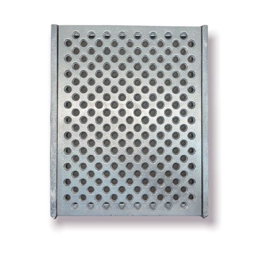 CAIXA COM 8 GRELHA EM ALUMINIO FURADA 20X25 BRANCA