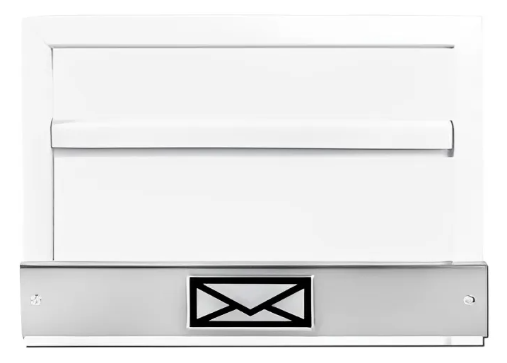 CAIXA DE CORREIO GRADE LUXO HORIZONTAL BRANCA
