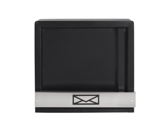 CAIXA DE CORREIO GRADE LUXO VERTICAL PRETA