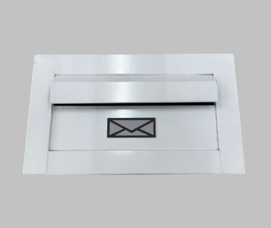 CAIXA DE CORREIO MODERNA BRANCA 14CM FUNDO PVC 
