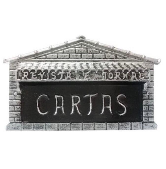 CAIXA DE CORREIO REVISTA MEDIA PRATA