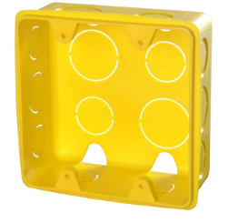 CAIXA DE LUZ 4x4 AMARELO RECICLADO