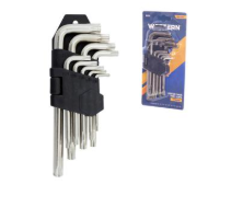 CHAVE TORX CURTA S FURO 9PC ETILUX