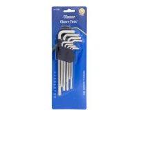 CHAVE TORX EXTRA LONGA C FURO 9PC ETILUX
