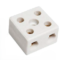 CONECTOR DE PORCELANA 16mm 2 POLOS - 30A 600V PCT C/ 12PC