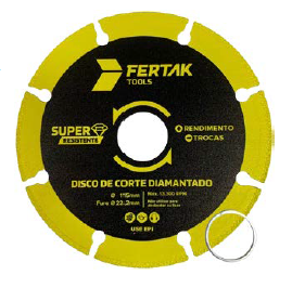 DISCO DE CORTE METAL +1000 - 115x22,2 FERTAK