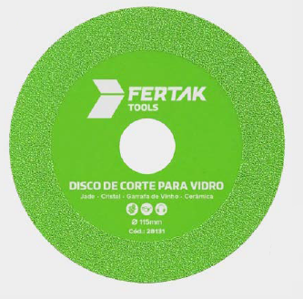 DISCO DE CORTE PARA VIDRO 115MM X 22