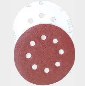 DISCO DE LIXA ADERENTE COM FURO 125mm GRAO 60 PCT C/ 10PC FERTAK