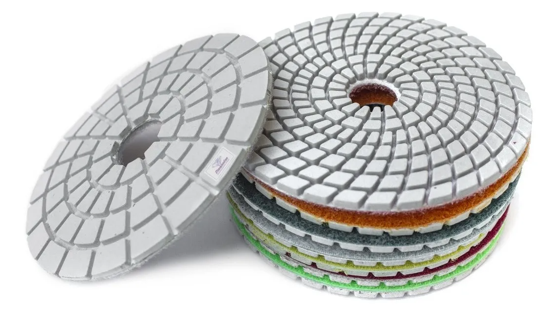 DISCO DE LIXA DIAMANTADO ADERENTE 7PCS- MIX 