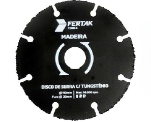 DISCO DE SERRA C/ TUNGSTENIO 110x20MM FERTAKK