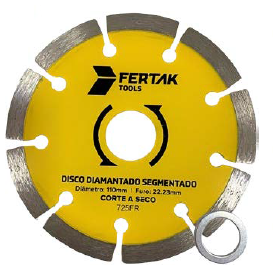 DISCO DIAMANTADO SEGMENTADO 22x110MM FERTAK
