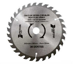 DISCO SERRA CIRCULAR 20x110mm 24 DENTES FERTAK
