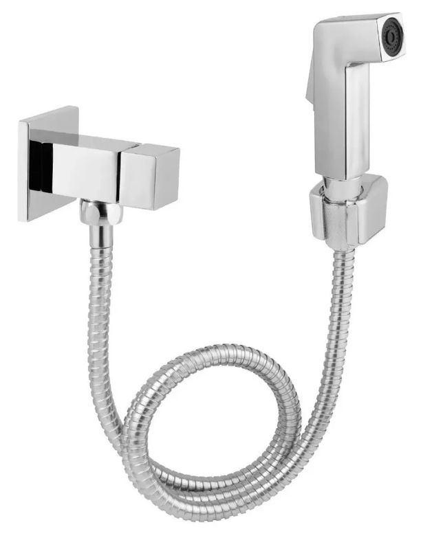 DUCHA HIGIENICA C-14 QUADRADA 1/4 CROMADA 