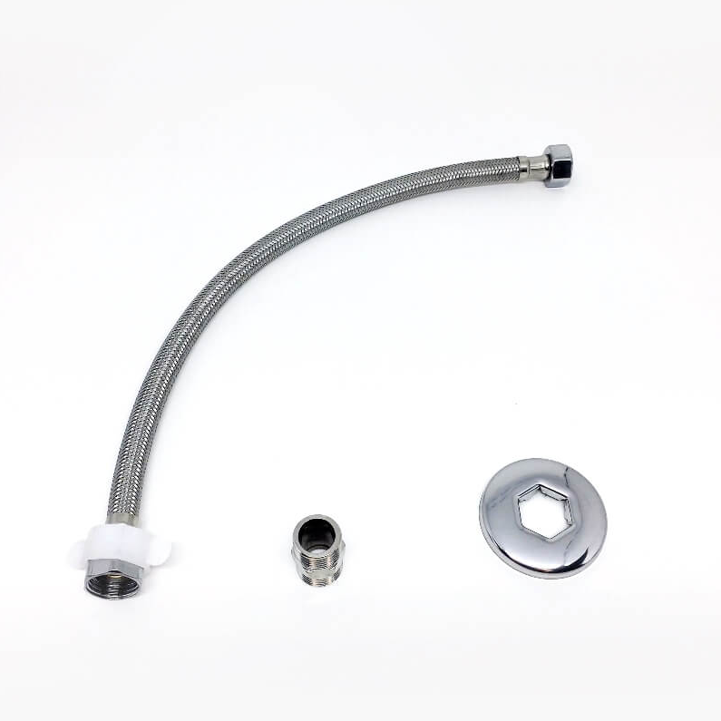 ENGATE FLEX INOX TRANCADO M1/2 F12 - 60CM