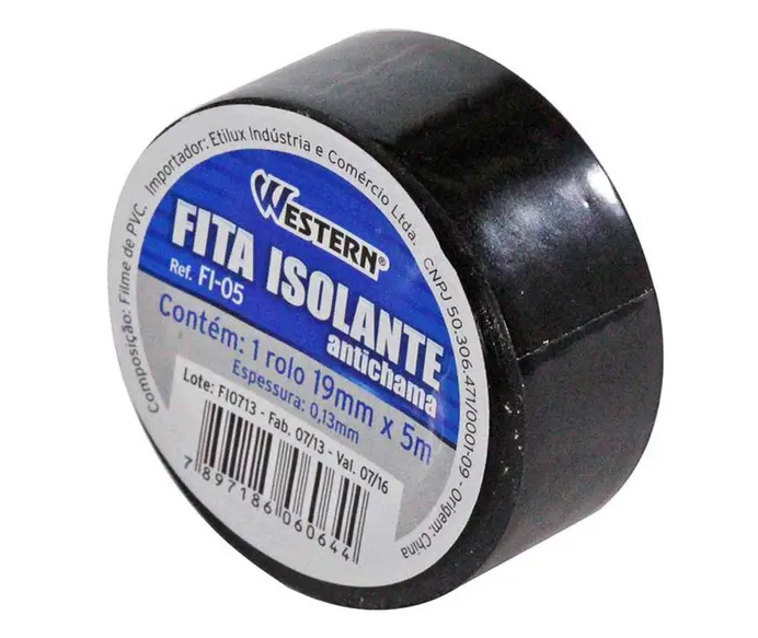 FITA ISOLANTE 05MX17MM PCT C/10 ETILUX