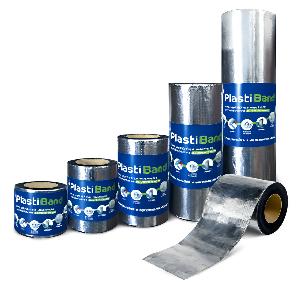 FITA PLASTIBAND ALUMINIZADA 45CMX10M
