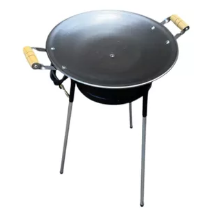 FOGAREIRO COM TACHO E TAMPA 60CM ALCOOL/GAS