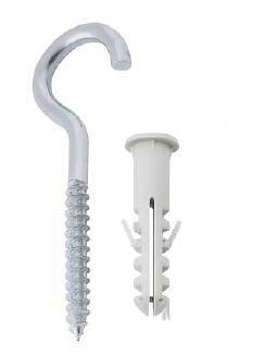 GANCHO PARAFUSO 100 PCS - M10 COM BUCHA