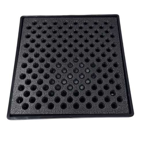 GRELHA ANTI INSETO 20X20 PRETA SUPORTE POLIPROPILENO