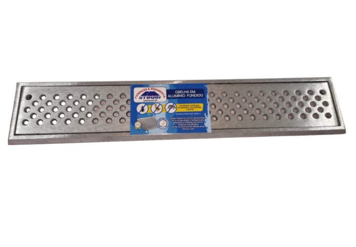 GRELHA EM ALUMINIO ANTI INSETO 10X50 ALUMINIO