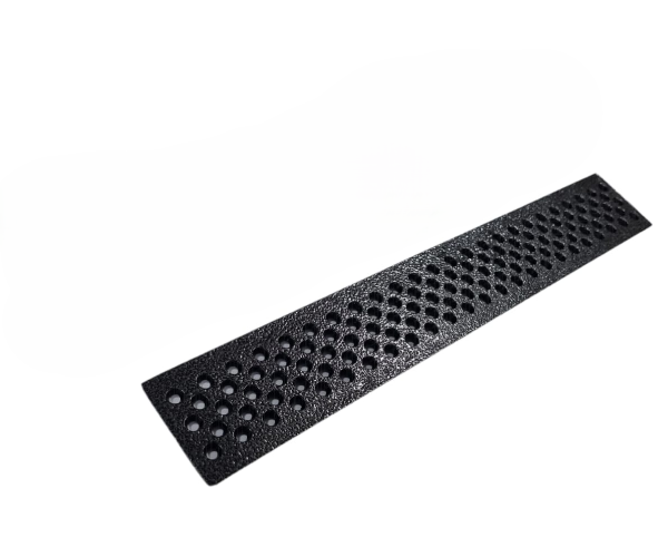 GRELHA EM ALUMINIO ANTI INSETO 15X30 PRETA SEM SUPORTE