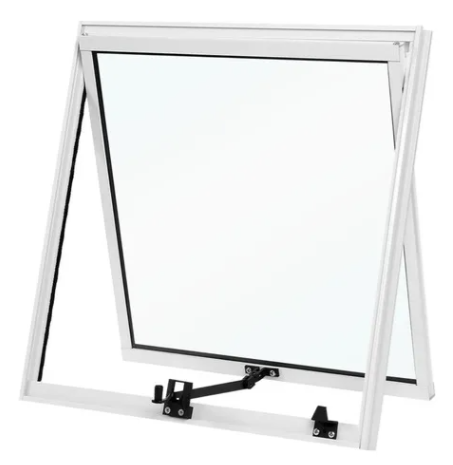 JANELA MAXIM AR BRANCA 60X60 COM VIDRO