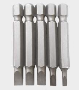 JOGO BITS FENDA LONGO 50mm COM 5PÇ FERTAK