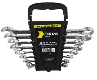 JOGO DE CHAVE COMBINADA 8PCS FERTAK