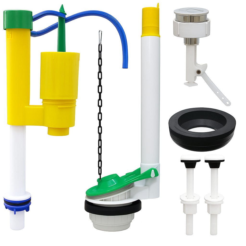 Kit Completo UNIVERSAL c/Acionador Superior p/Caixa Acoplada