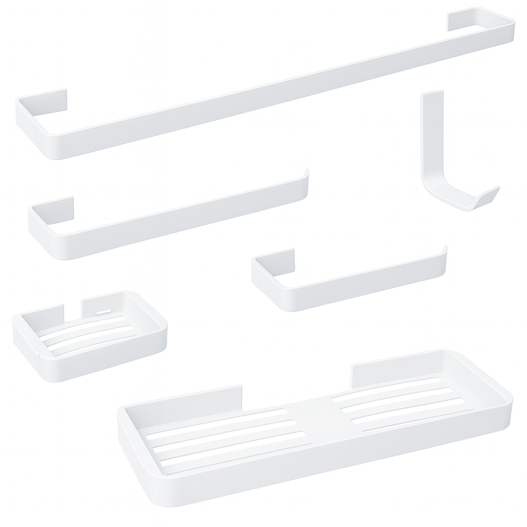 KIT PARA BANHEIRO BRANCO
