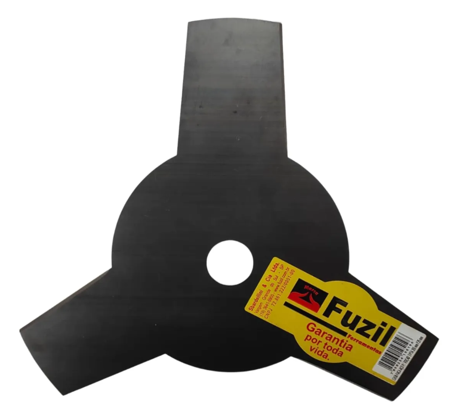 LAMINA AÇO PARA ROCADEIRA 3 PONTAS FURO 25MM/ 255MM