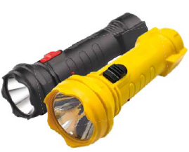 LANTERNA LED 1W PRETA 215*65*48 MM