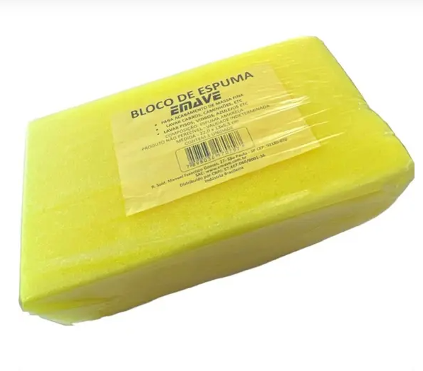 PACOTE 30 BLOCO DE ESPUMA AMARELAA 22x13x6CM