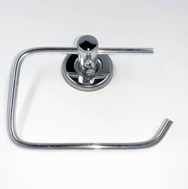 PORTA PAPEL HIGIENICO INOX SEM TAMPA SS METAIS