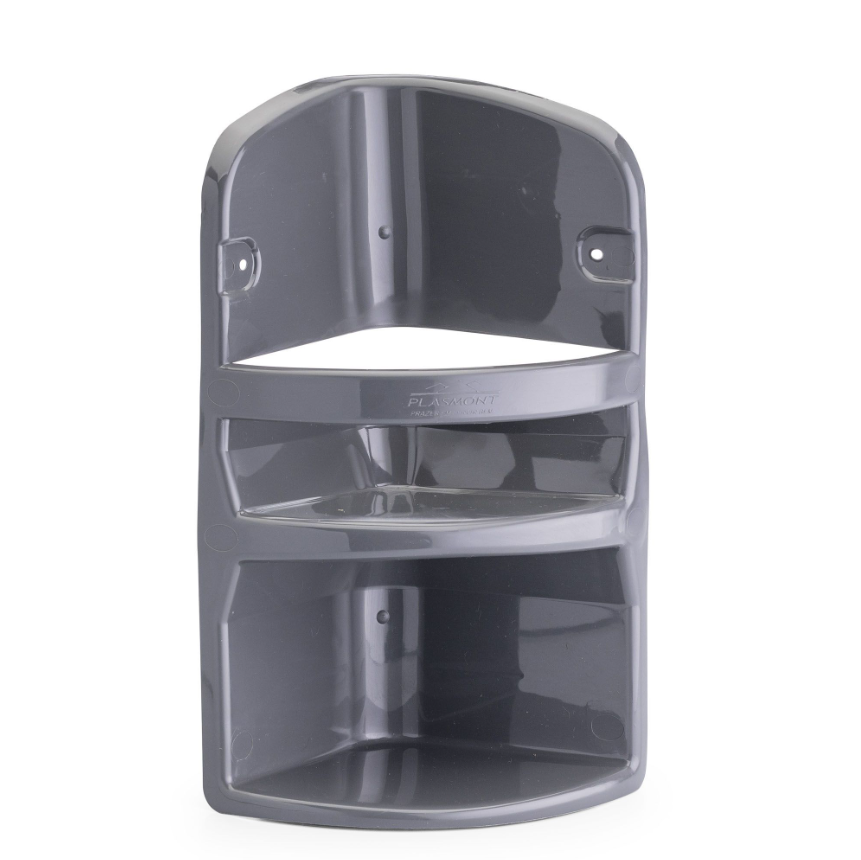 PORTA SHAMPOO DE CANTO PLASTICO PARA BANHEIRO PLASMONT