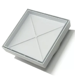 RALO OCULTO 10x10 BRANCO PLASTICO