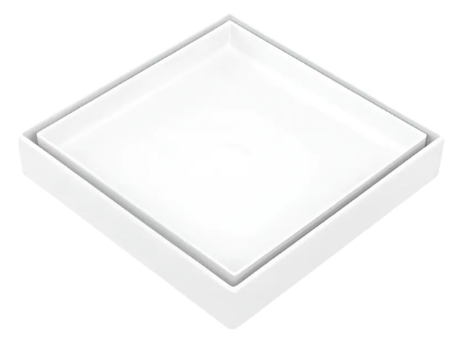 RALO OCULTO 12x12 BRANCO PLASTICO