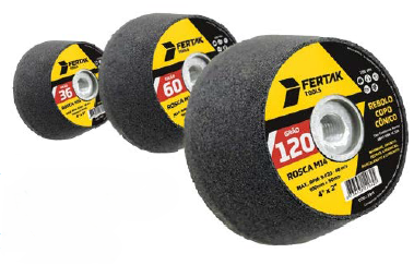 REBOLO COPO CONICO 100x50 G 36 M14 FERTAK