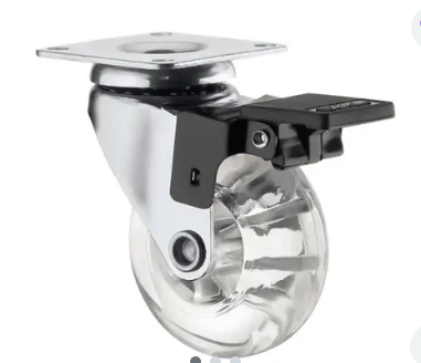 RODIZIO GEL PU GIR C/ TRAVA 75MM
