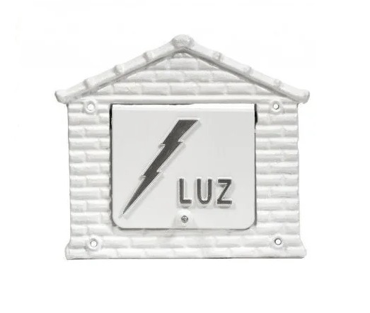 VISOR TIJ LUZ BRANCO COM PRATA BLISTER