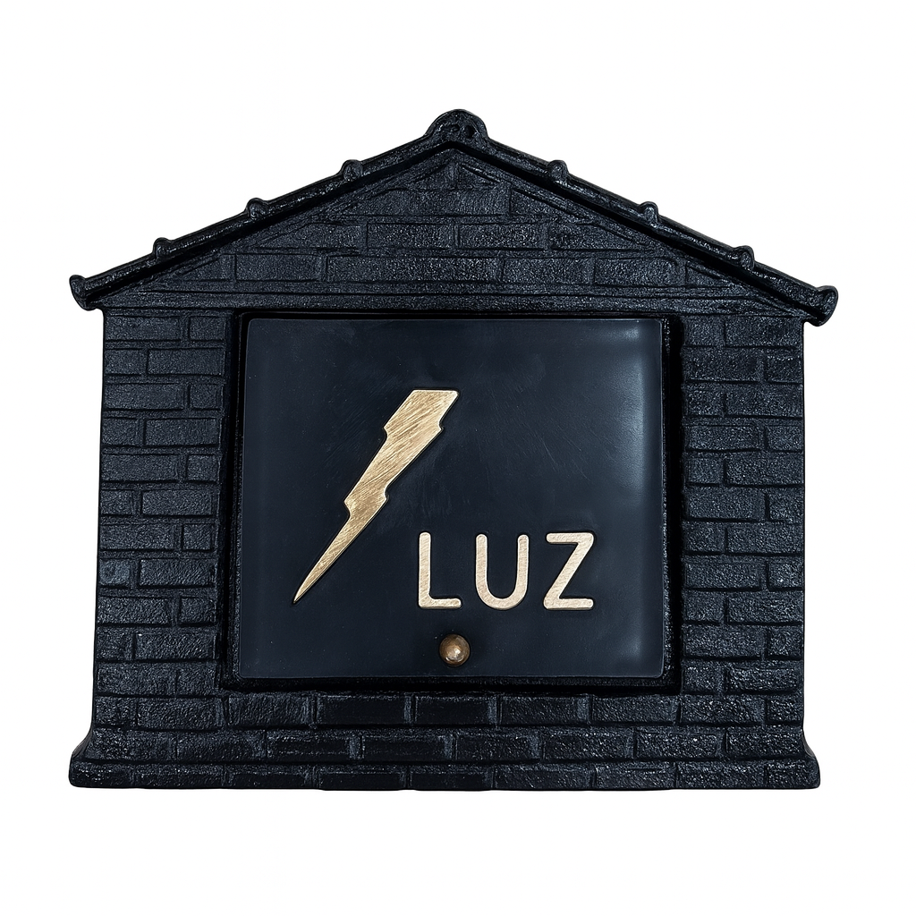 VISOR TIJ LUZ PRETO COM OURO BLISTER